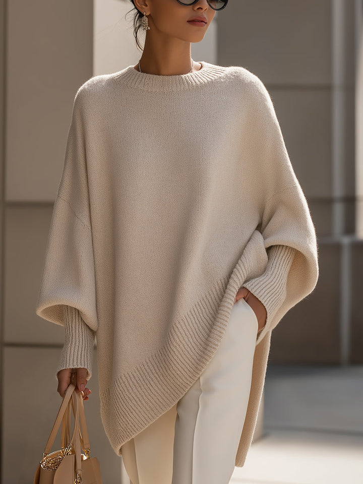 Jennifer Oversized Draped Wide-Neck Jumper