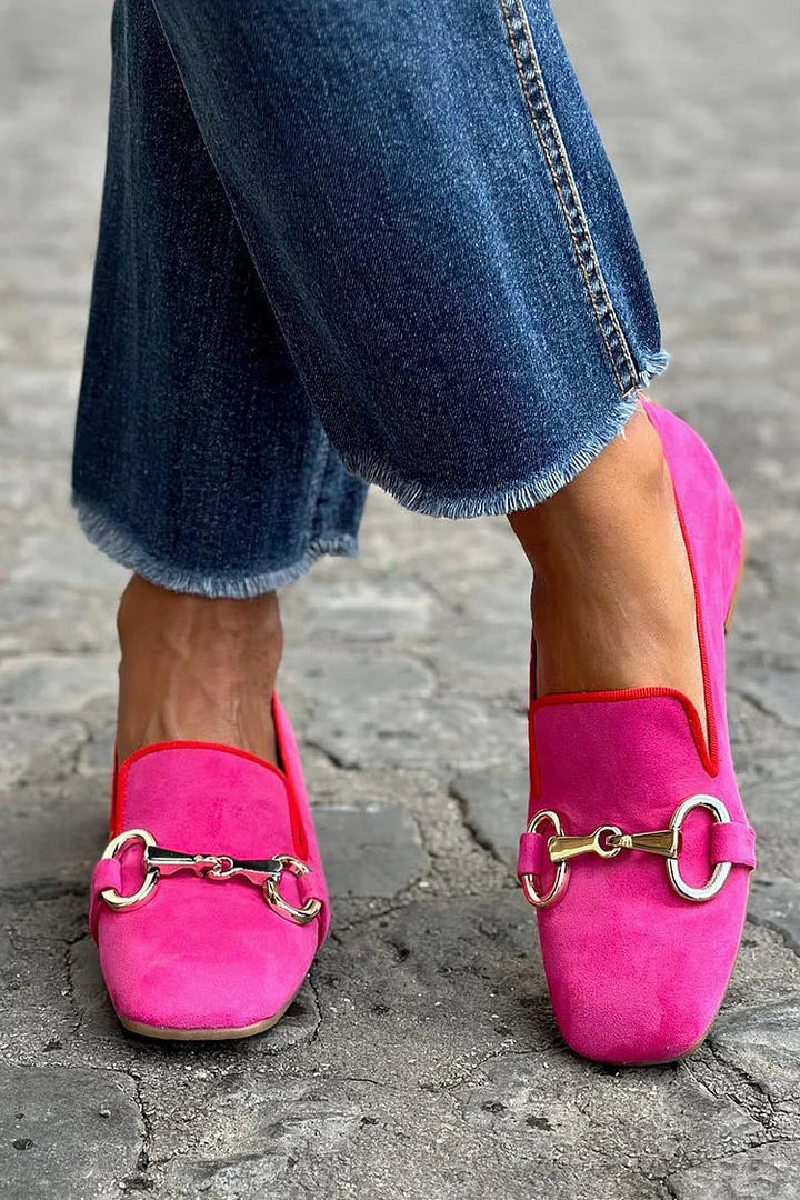 Gold-Buckle Loafer by Roseworth London