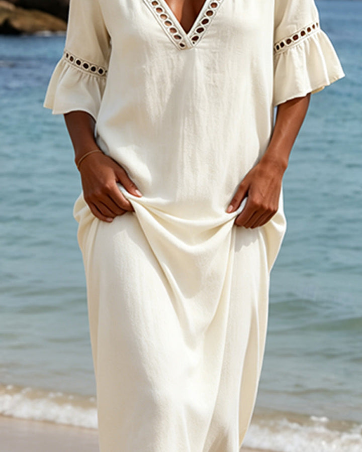 Olivia Boho maxi dress with lace