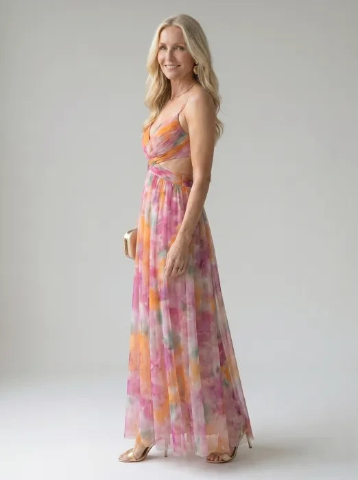 Isel Soft Wrap Maxi Dress by Roseworth London