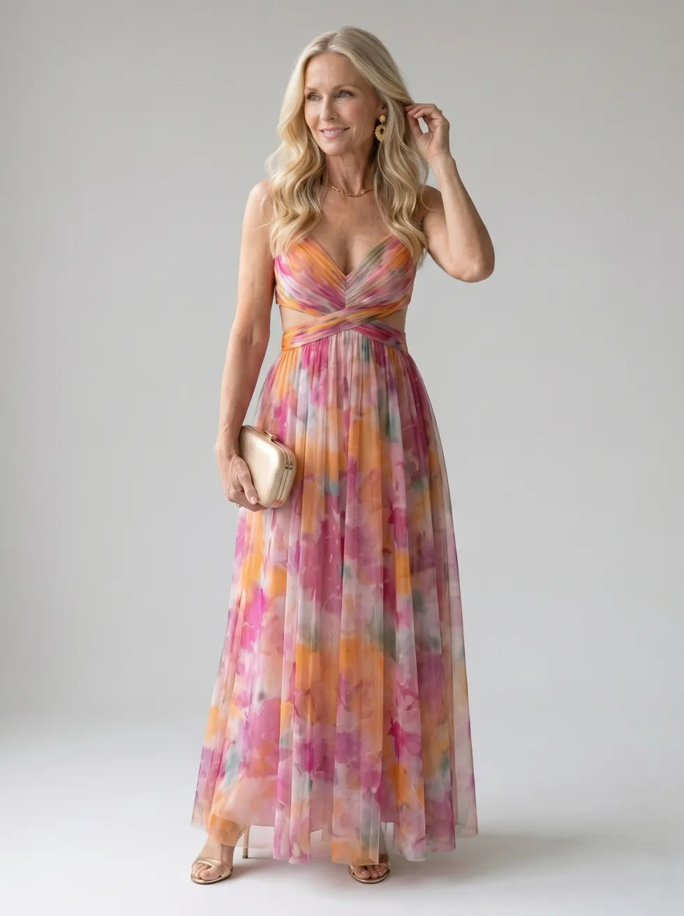 Isel Soft Wrap Maxi Dress by Roseworth London