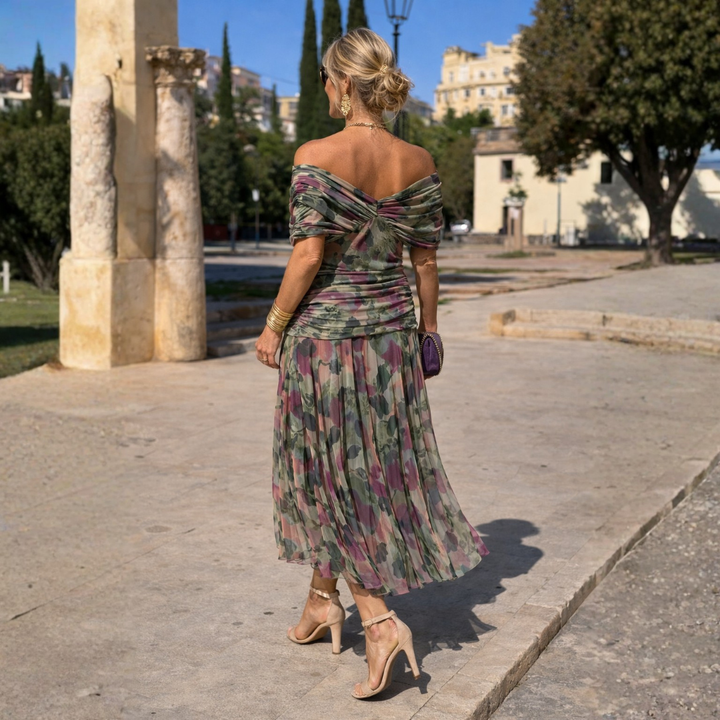 Lydia | Off-Shoulder Maxi Dress