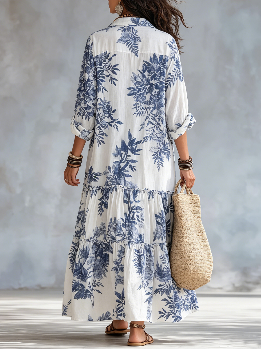 Elina Tummy-Flattering Button Dress