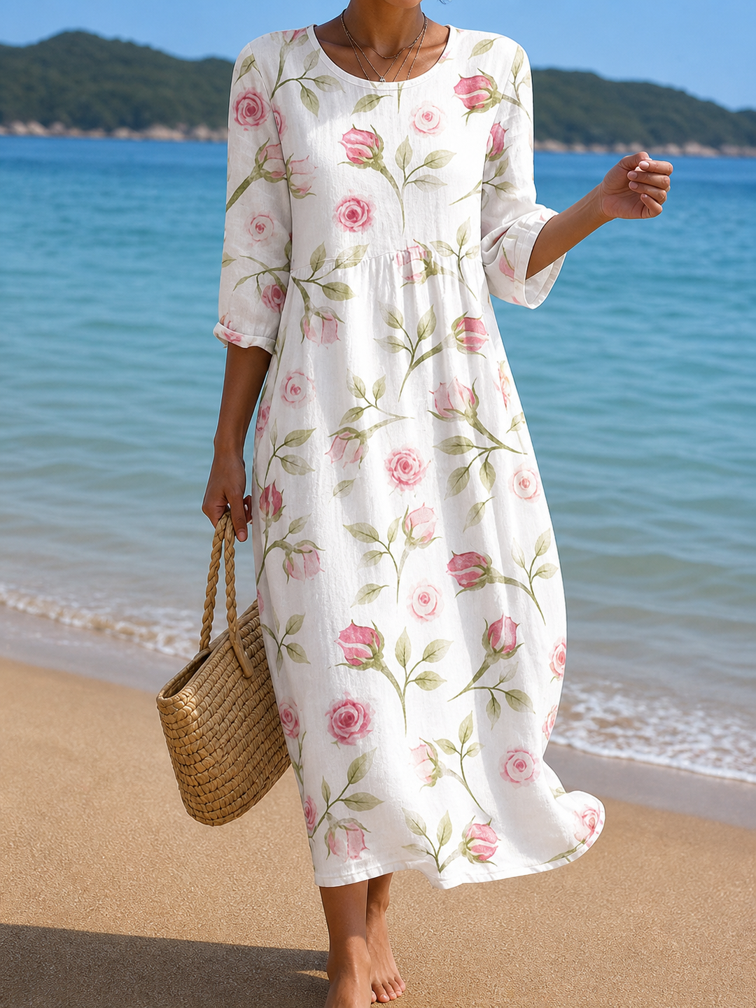 Floral-print dress by Roseworth London
