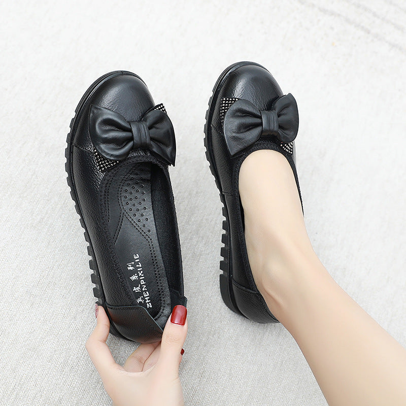 Agnes Bow-Detail Slip-On Shoes