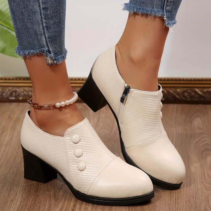 Edith Stable Block-Heel Pumps