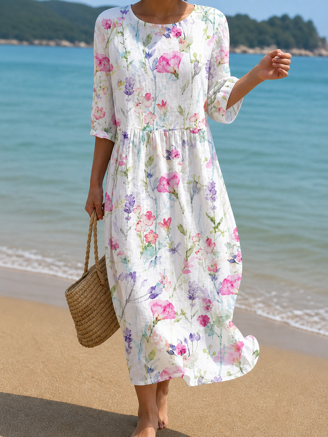 Floral-print dress by Roseworth London