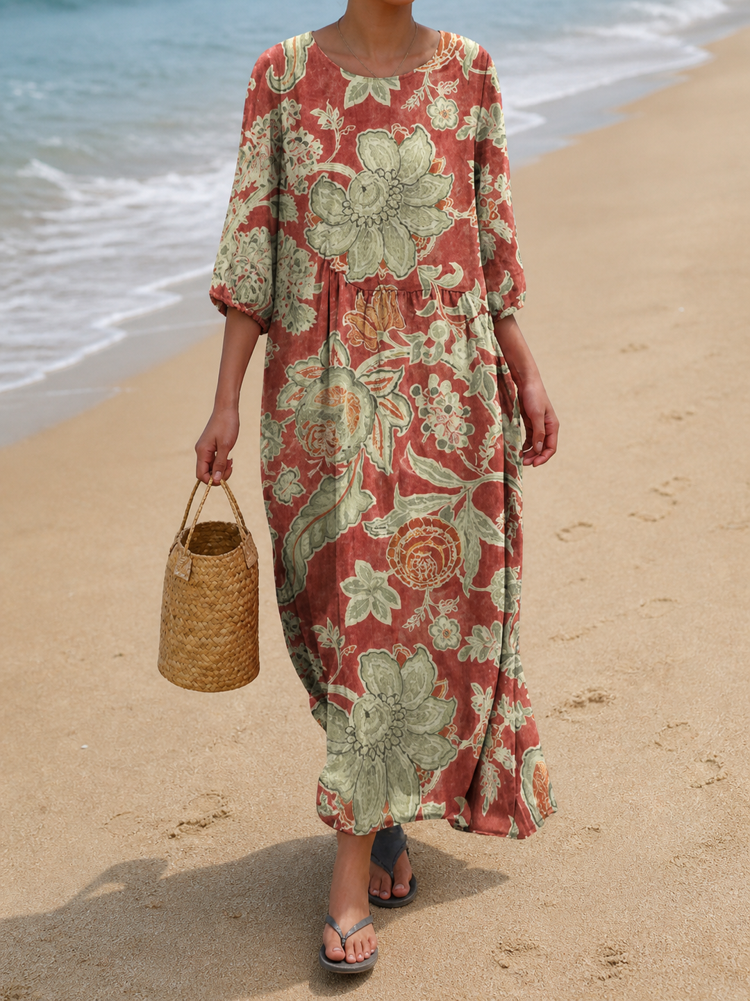 Floral-print dress by Roseworth London