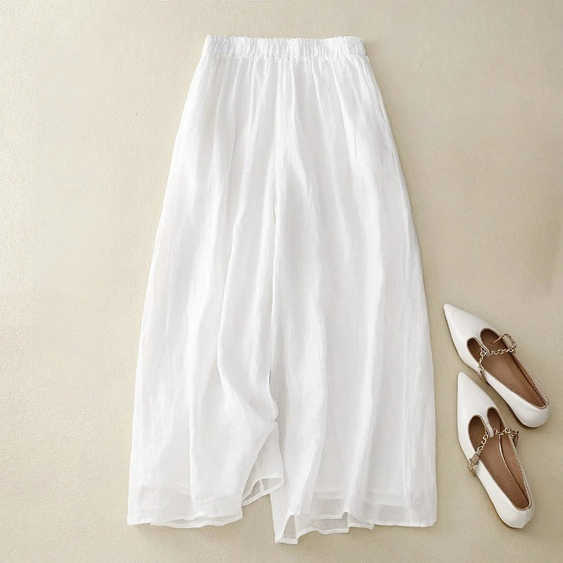 NICOLE ELEGANT LOOSE WAISTBAND TROUSERS
