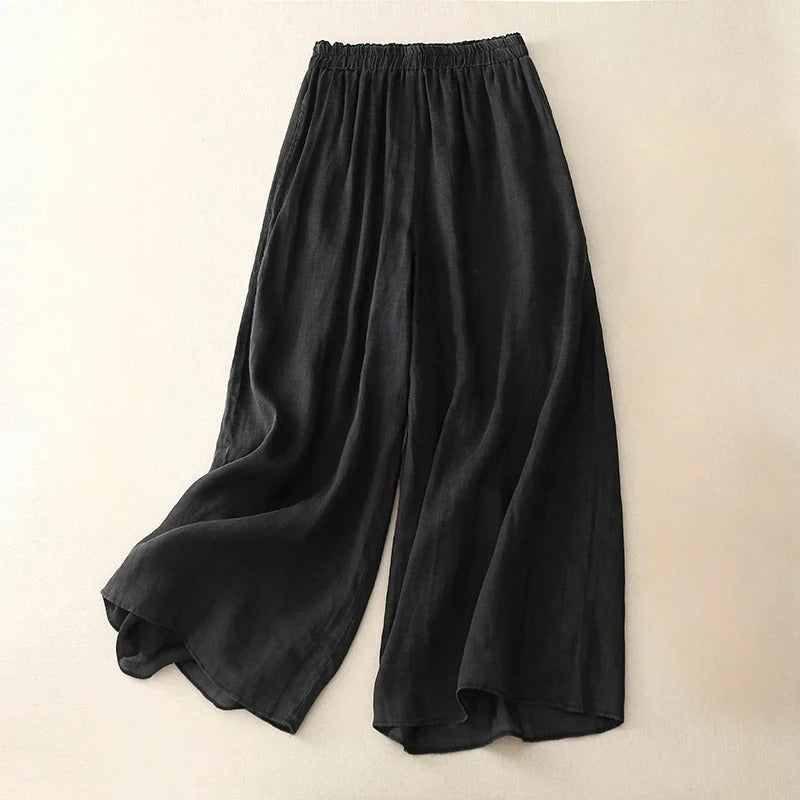 NICOLE ELEGANT LOOSE WAISTBAND TROUSERS