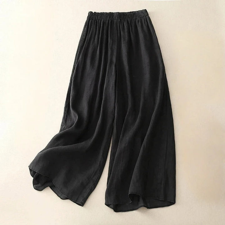 NICOLE ELEGANT LOOSE WAISTBAND TROUSERS