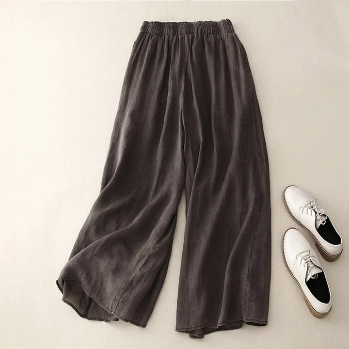 NICOLE ELEGANT LOOSE WAISTBAND TROUSERS