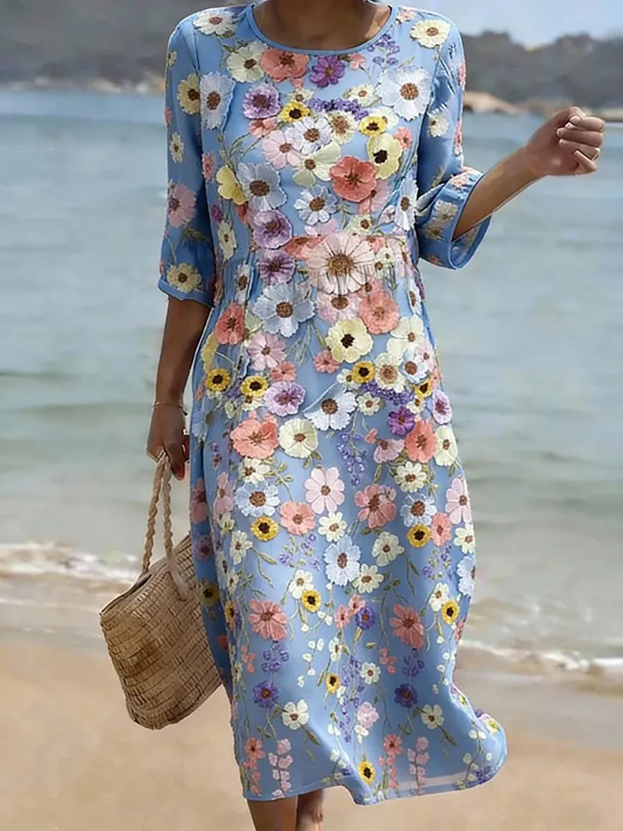 Floral-print dress by Roseworth London