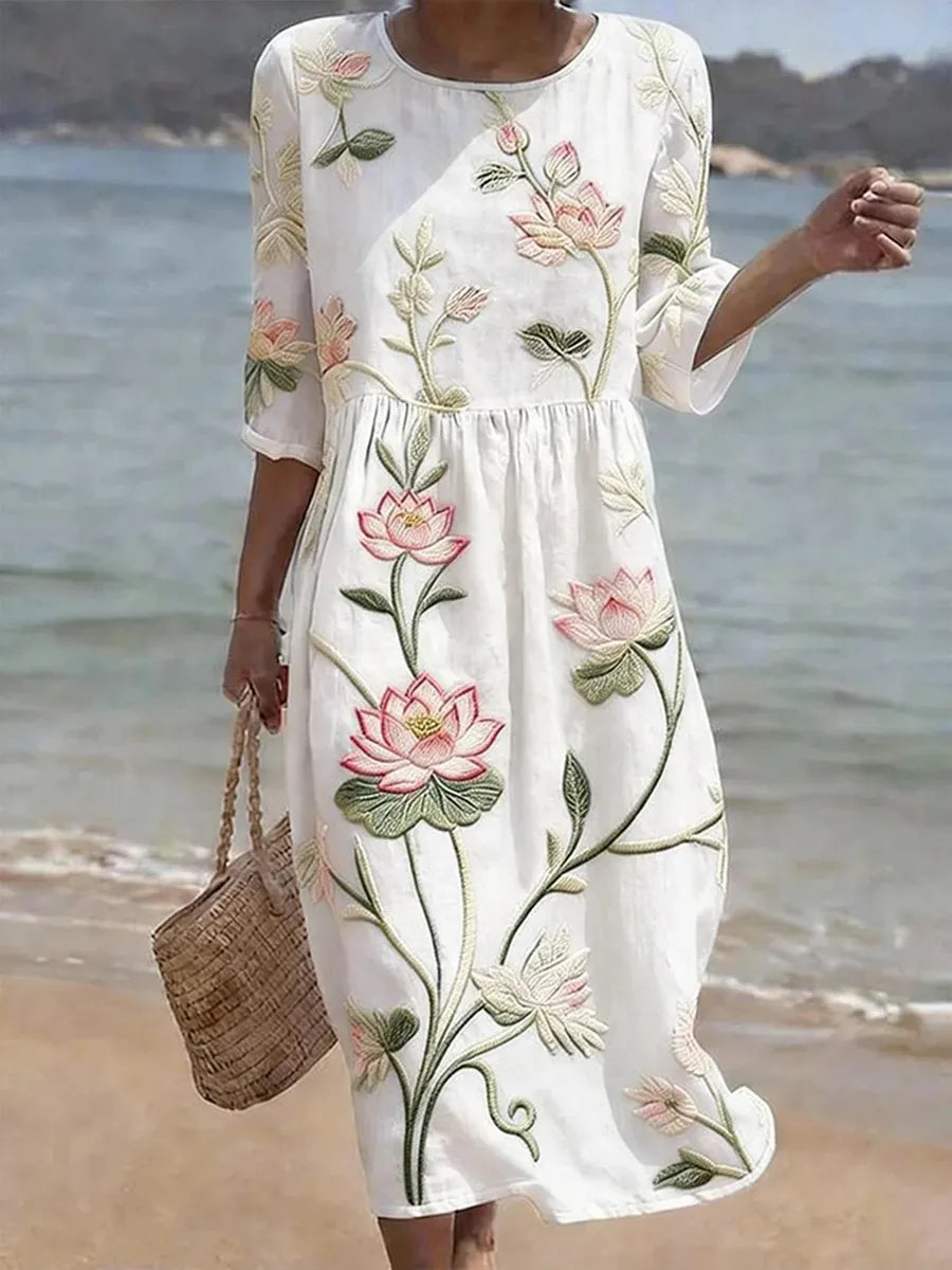 Floral-print dress by Roseworth London