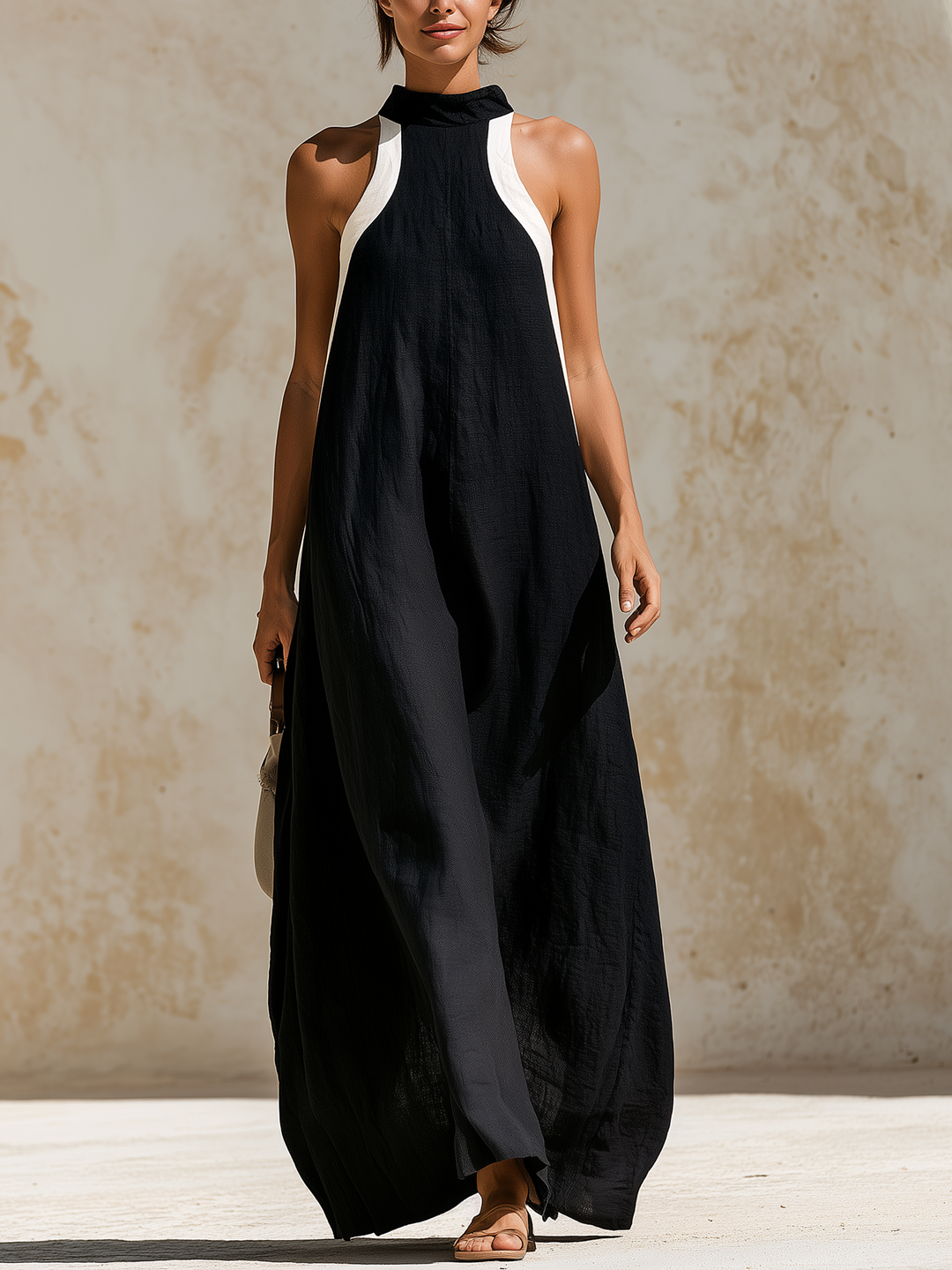 Rossella Long Linen Dress