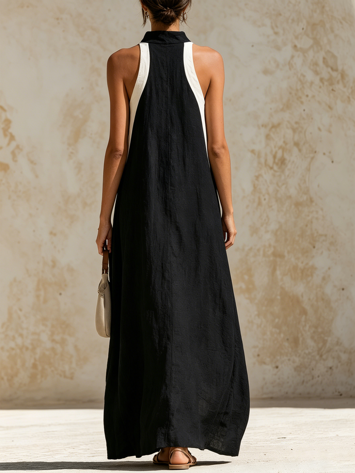 Rossella Long Linen Dress