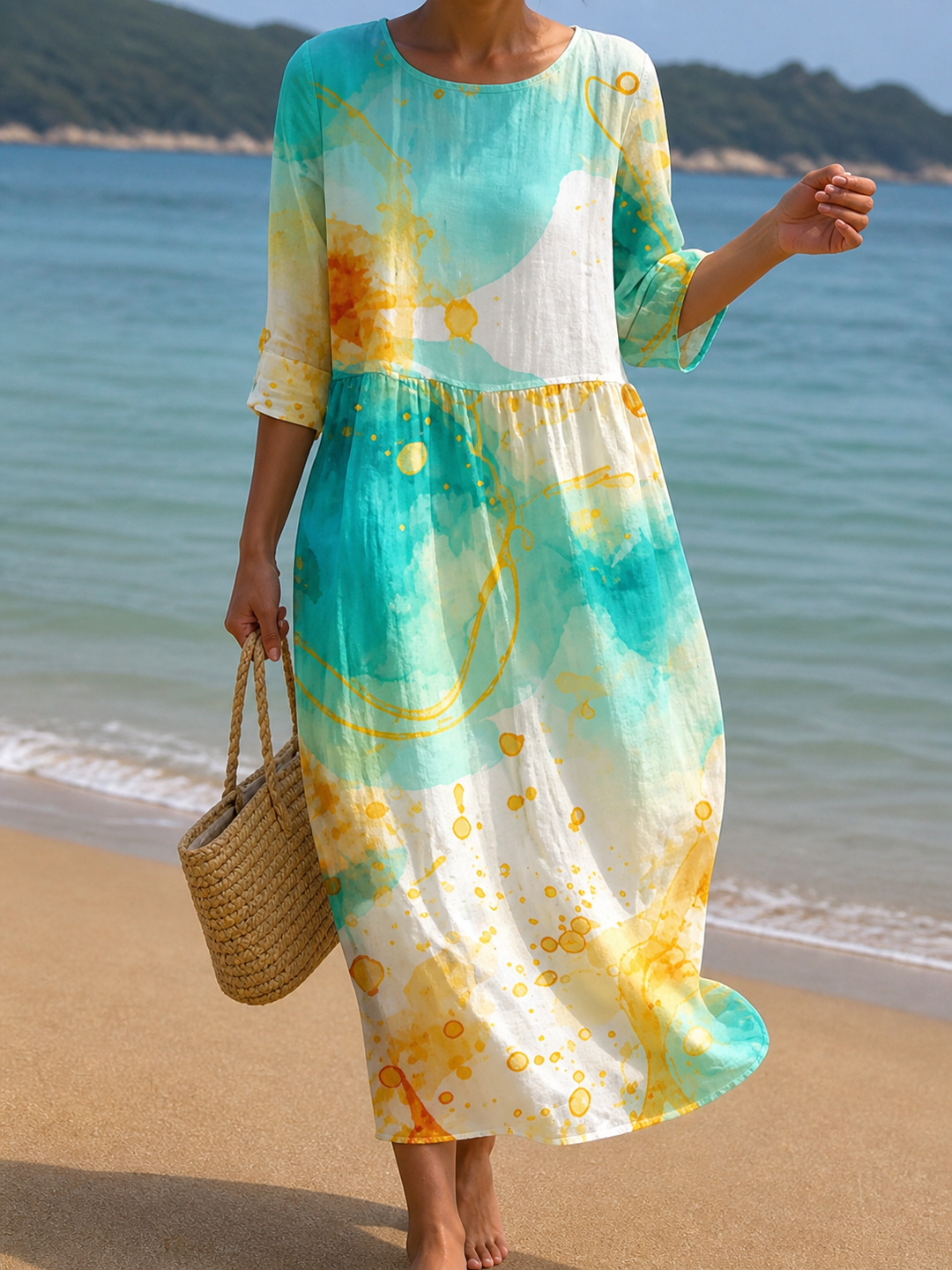 Floral-print dress by Roseworth London