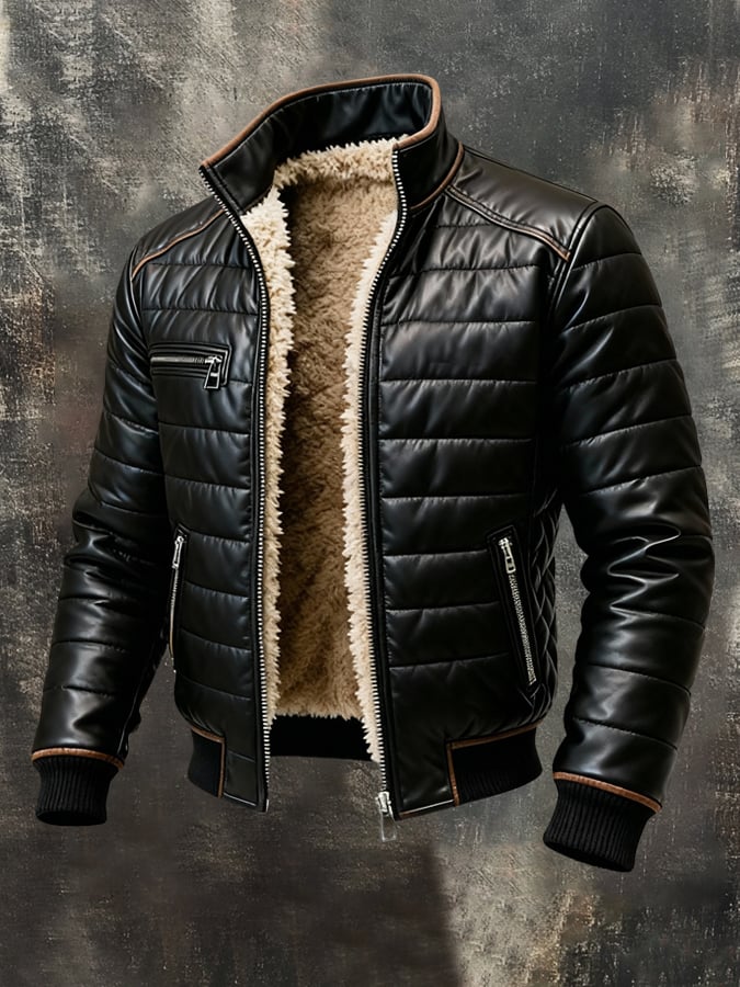 Bruno Sherpa-Lined Quilted Jacket