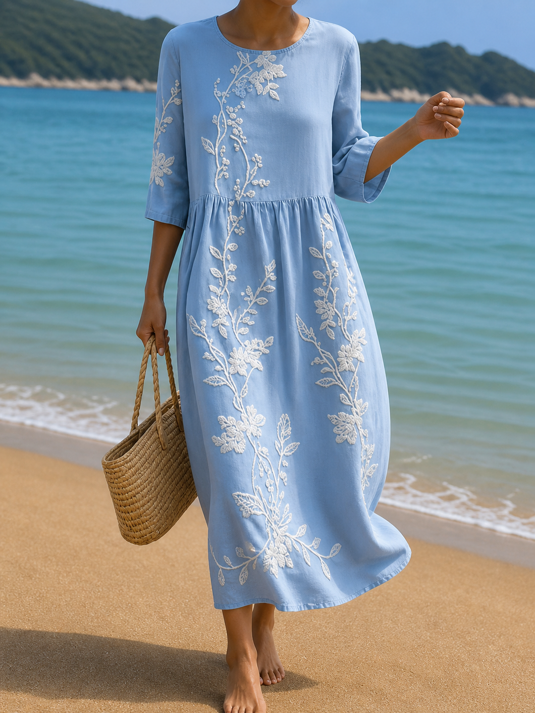 Floral-print dress by Roseworth London