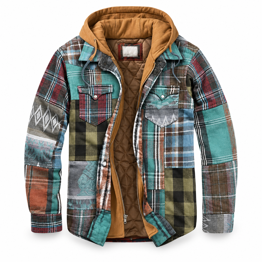 Marlowe Patchwork Check Jacket