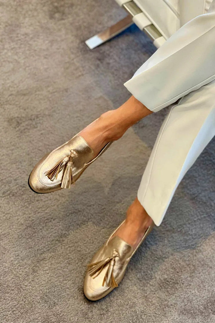 Gold Tassel Loafer by Roseworth London