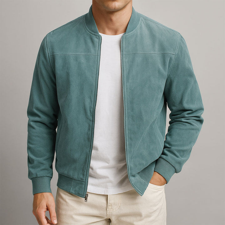 Carlos Suede Bomber Jacket