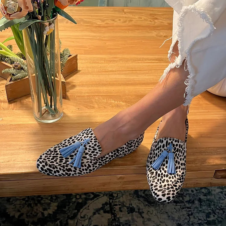 Polka-Dot Tassel Loafer by Roseworth London