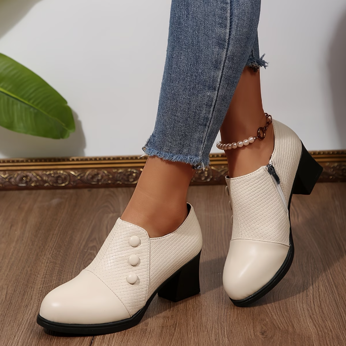 Edith Stable Block-Heel Pumps