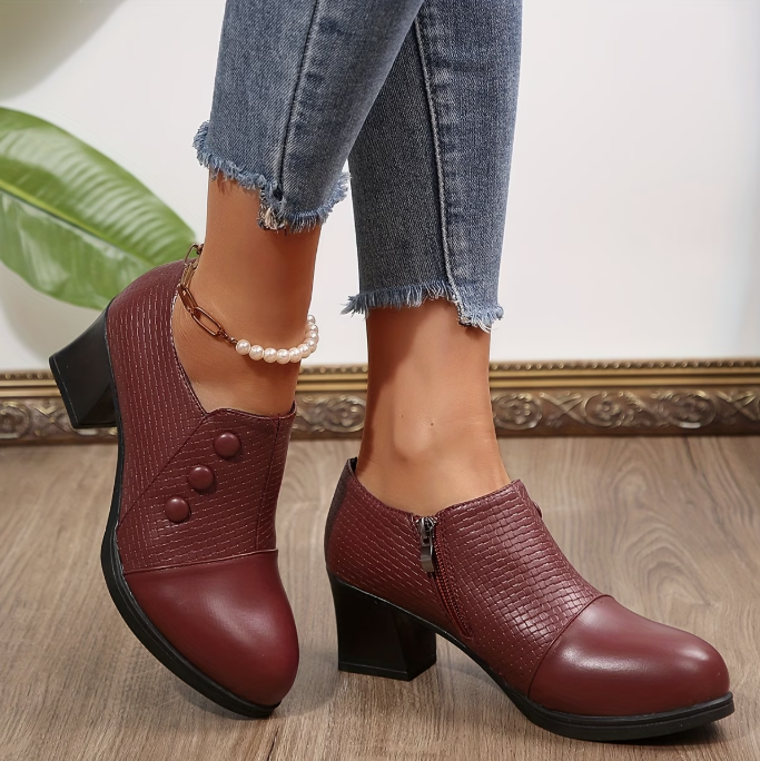 Edith Stable Block-Heel Pumps