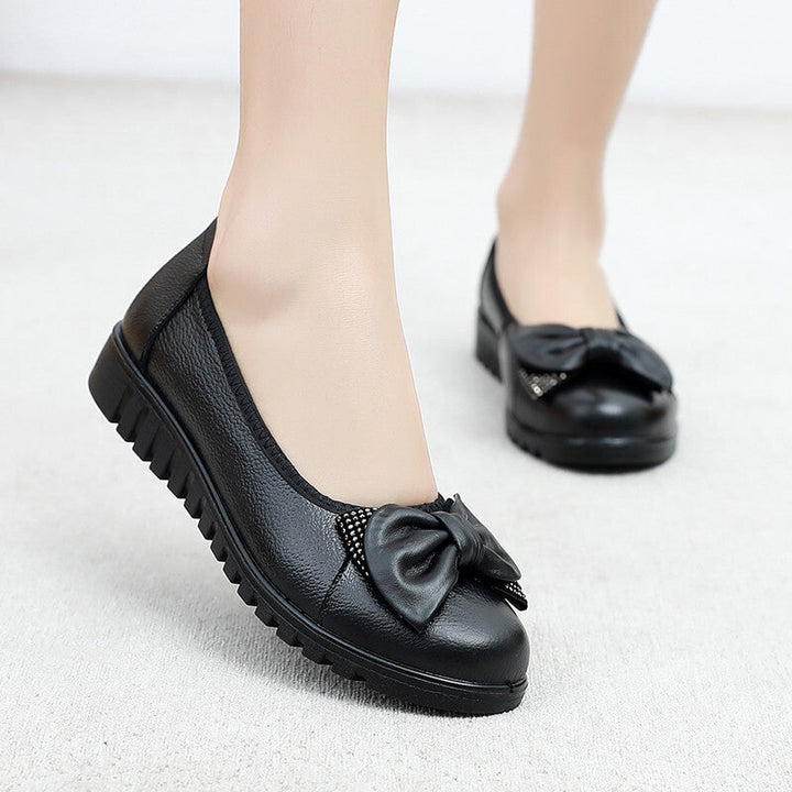 Agnes Bow-Detail Slip-On Shoes