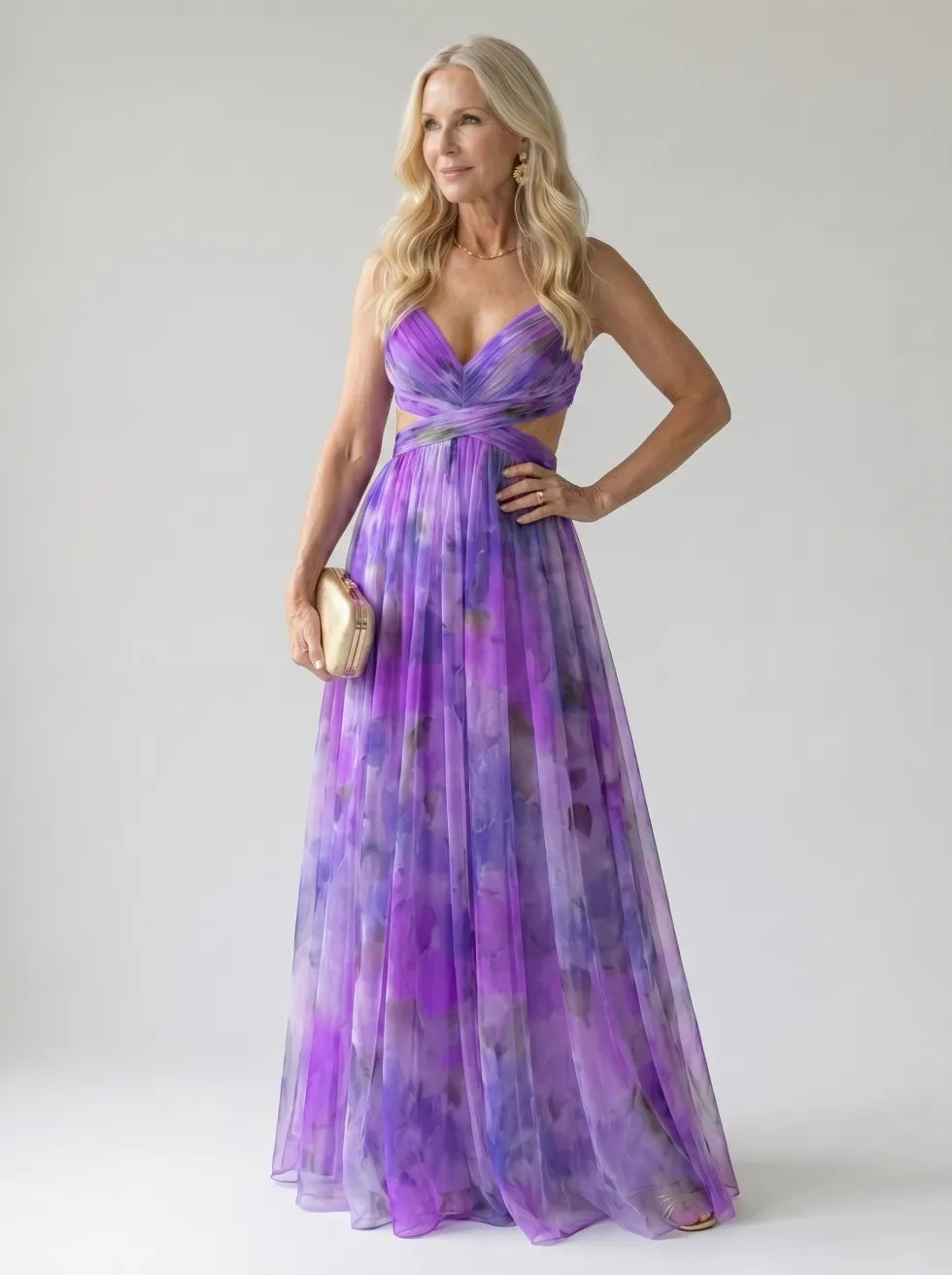 Isel Soft Wrap Maxi Dress by Roseworth London