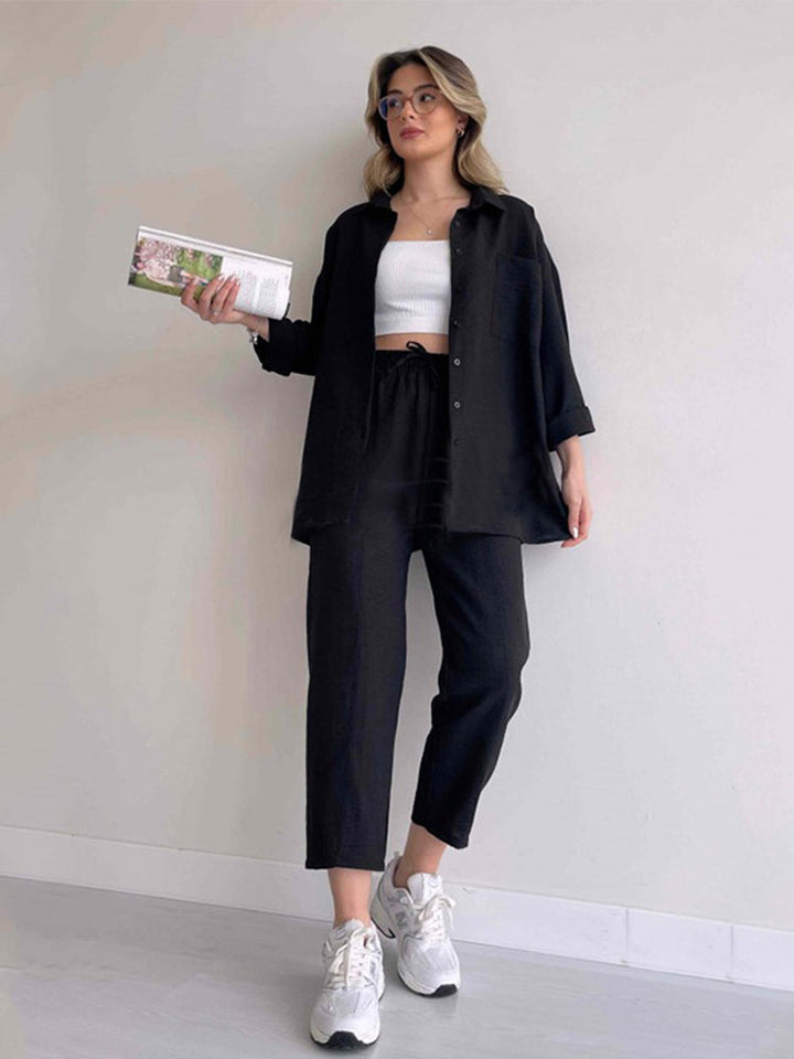 CARLA LINEN TWO PIECE SET