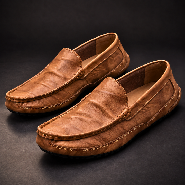 Santori | Cushioned Leather Loafers