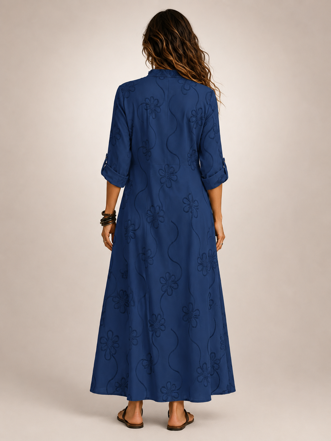 Merle Tummy-Flattering floral summer dress