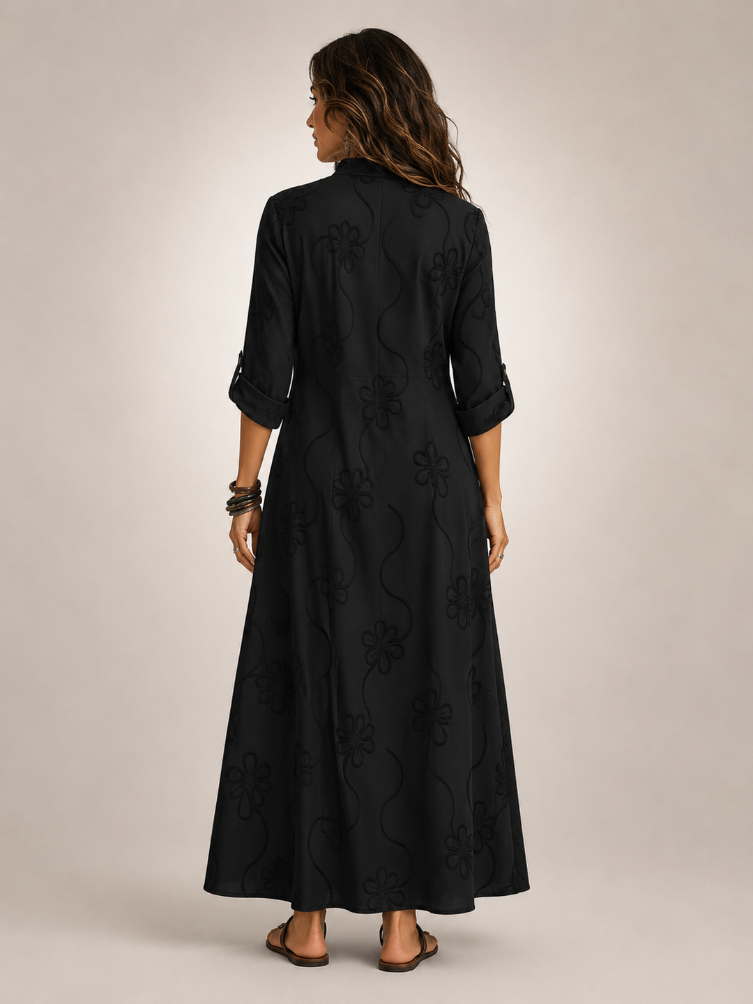 Merle Tummy-Flattering floral summer dress