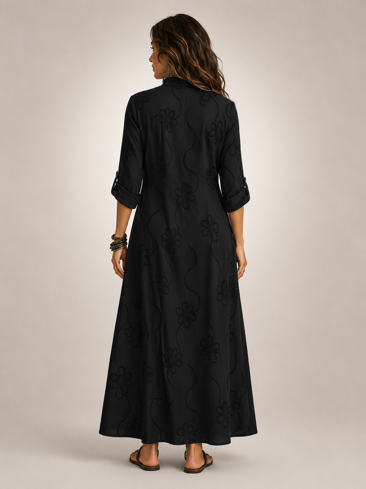 Merle Tummy-Flattering floral summer dress