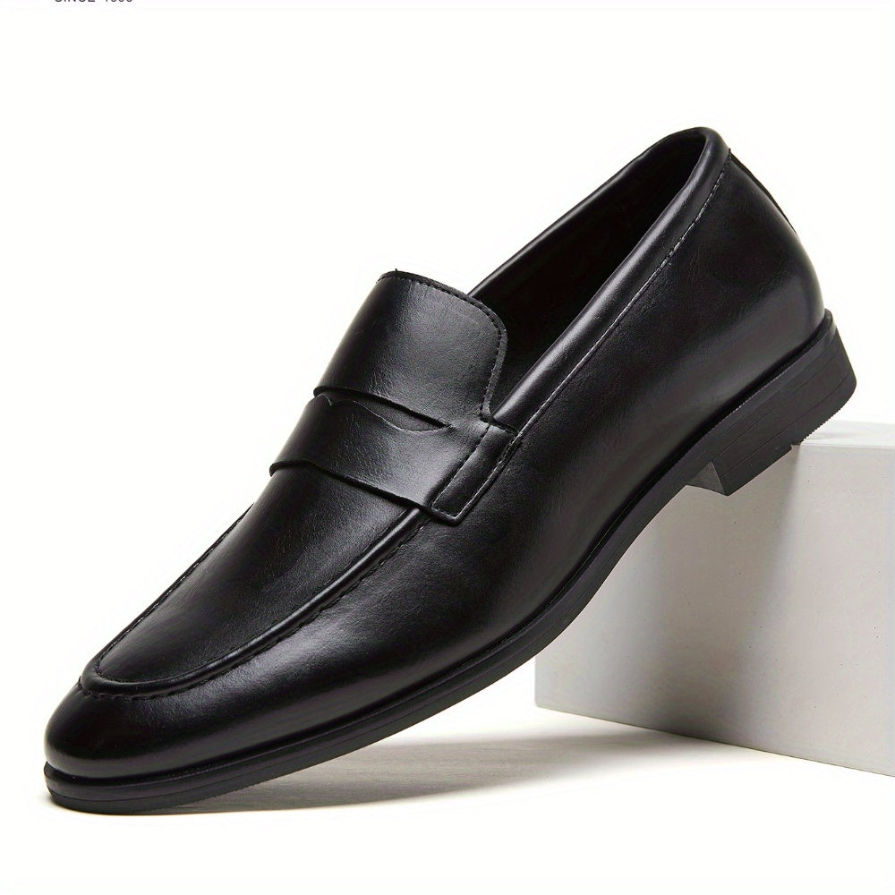 Men'S Shoes Business Formal British Soft Sole Casual Shoes Men'S Lazy Loafers Height Increasing Pointed Toe Trendy Bean Shoes