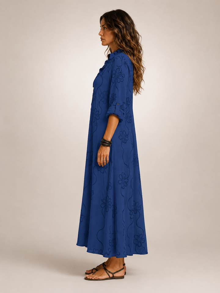 Merle Tummy-Flattering floral summer dress