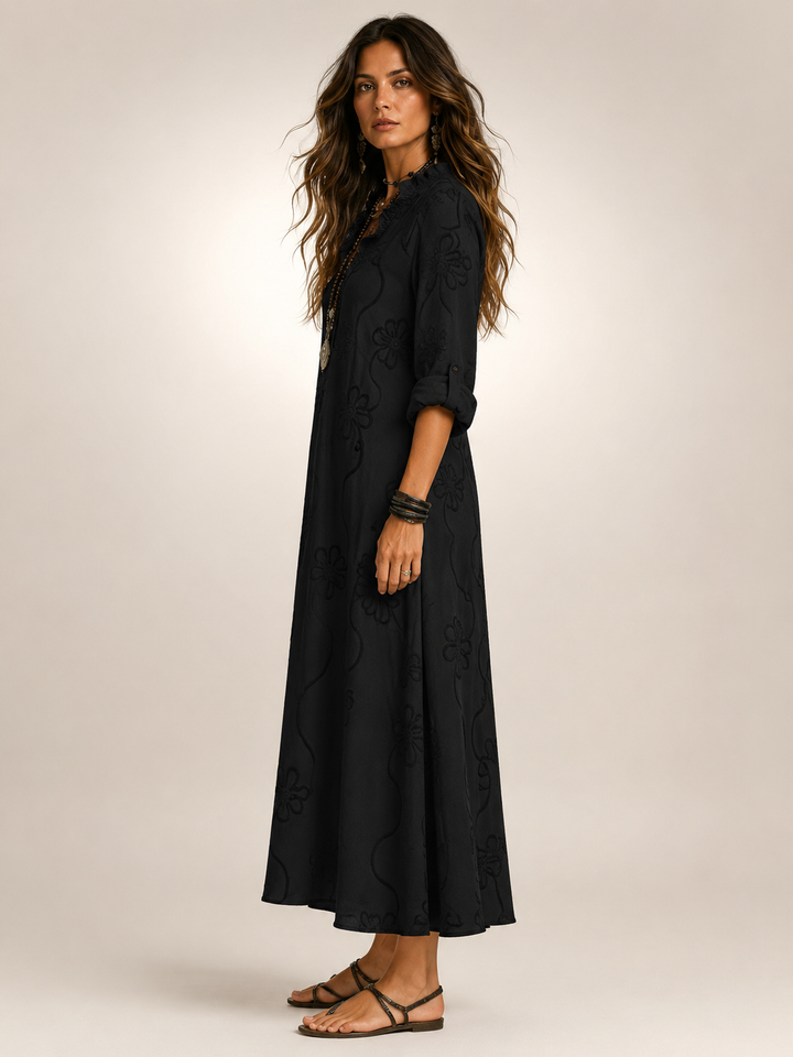 Merle Tummy-Flattering floral summer dress