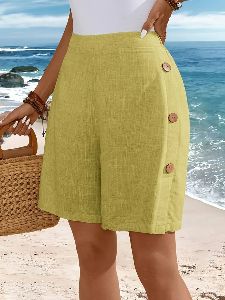 WHITNEY COMFORTABLE SHORTS WITH BUTTONS