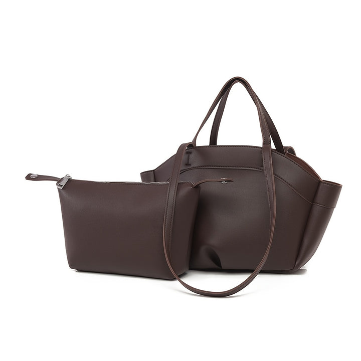 Isla Structured Tote Bag & Pouch Set
