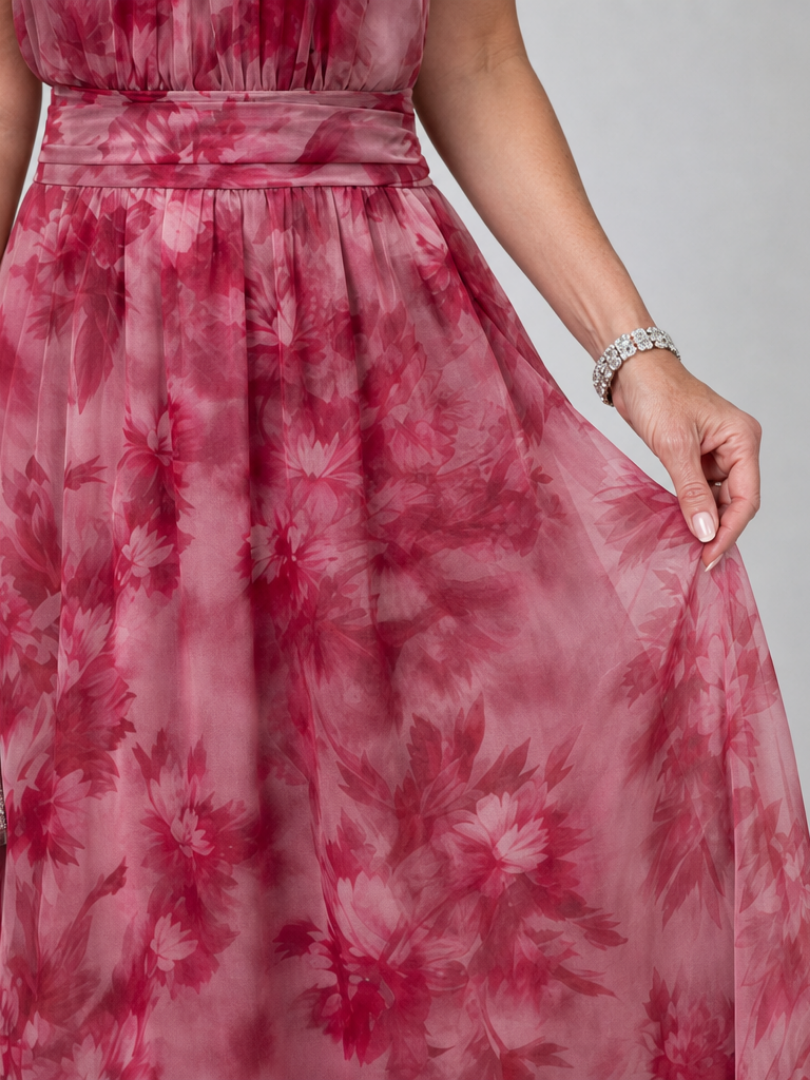 Avien Soft Halter Neck Midi Dress by Roseworth London