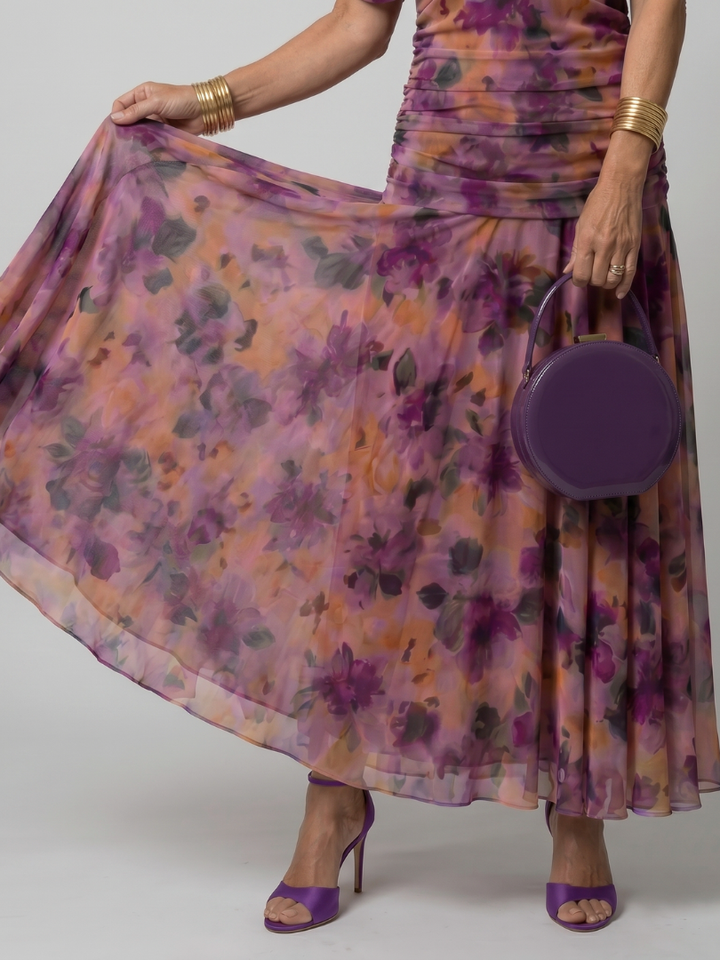 Calen Off Shoulder Flow Midi Dress by Roseworth London