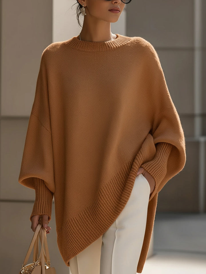 Jennifer Oversized Draped Wide-Neck Jumper