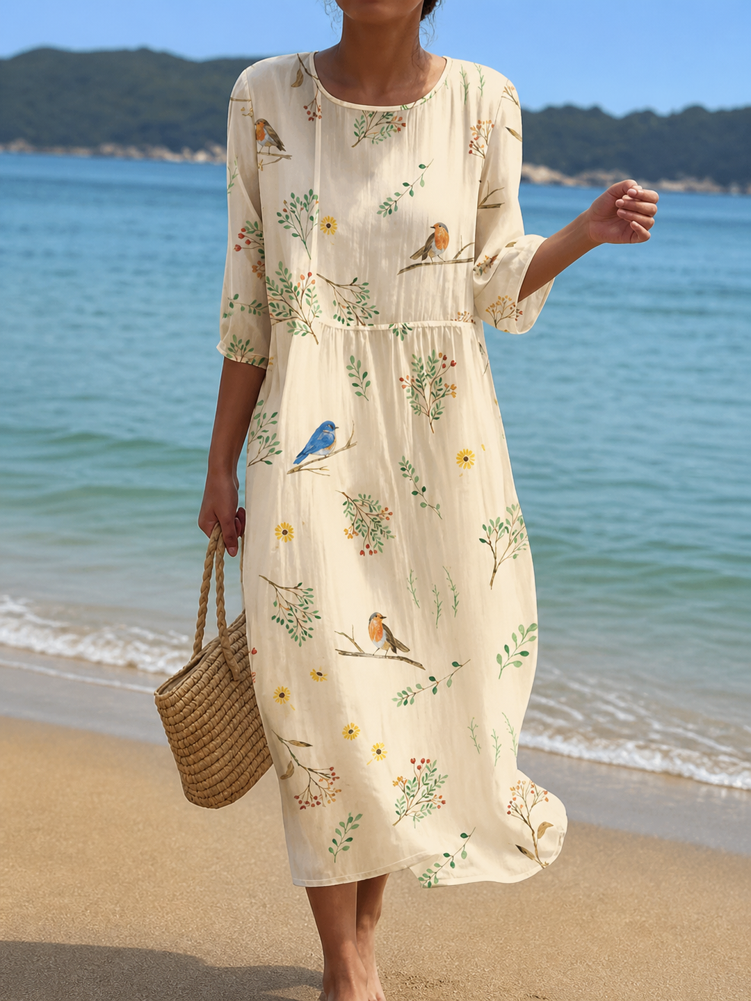 Floral-print dress by Roseworth London