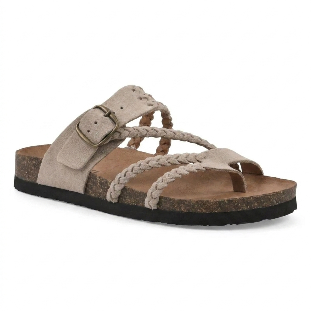 HAYLEIGH BRAIDED CORK SANDALS