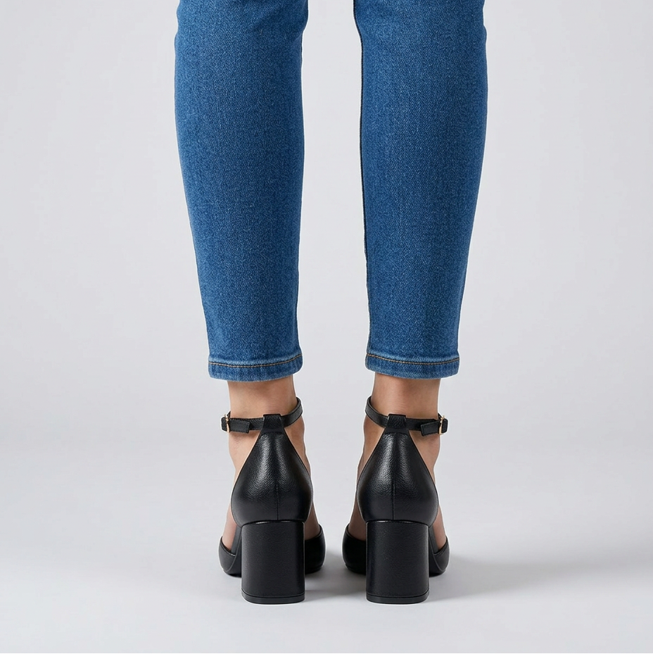 Elara Comfortable Pointed-Toe Block Heels