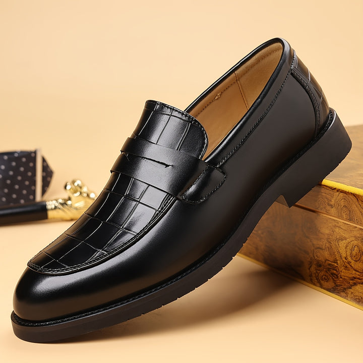 Pain-Free Comfort Orthopedic Loafers — Kensington Croc-Embossed