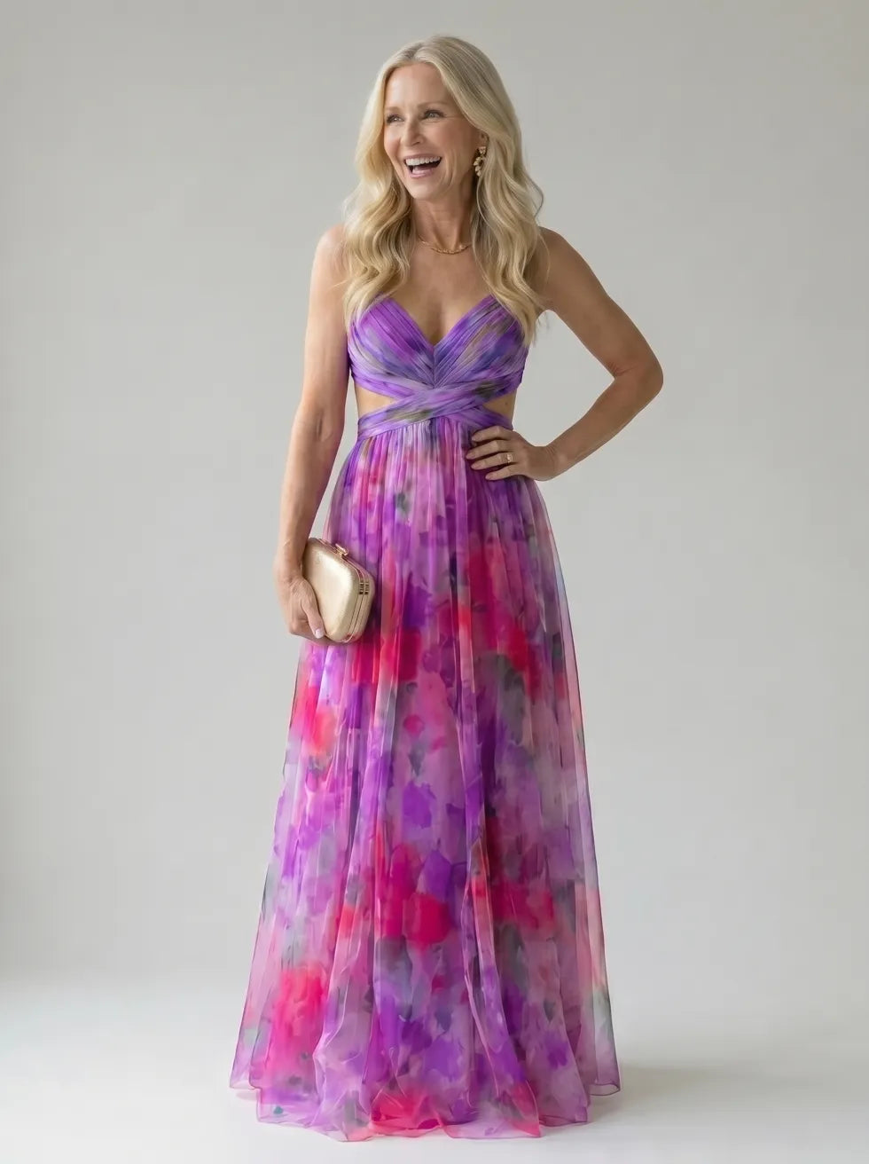Isel Soft Wrap Maxi Dress by Roseworth London
