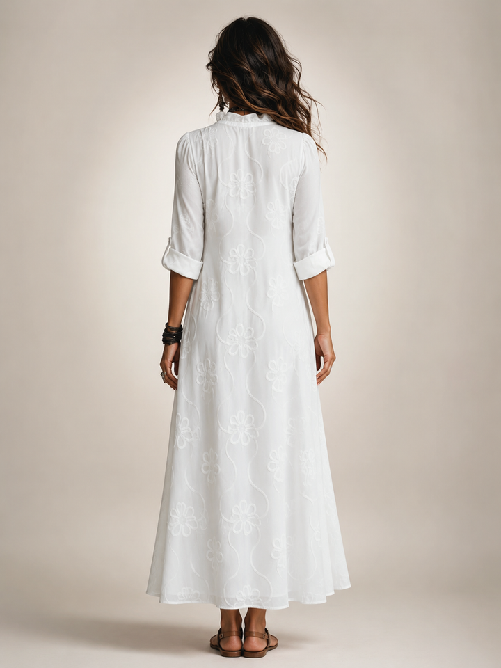 Merle Tummy-Flattering floral summer dress